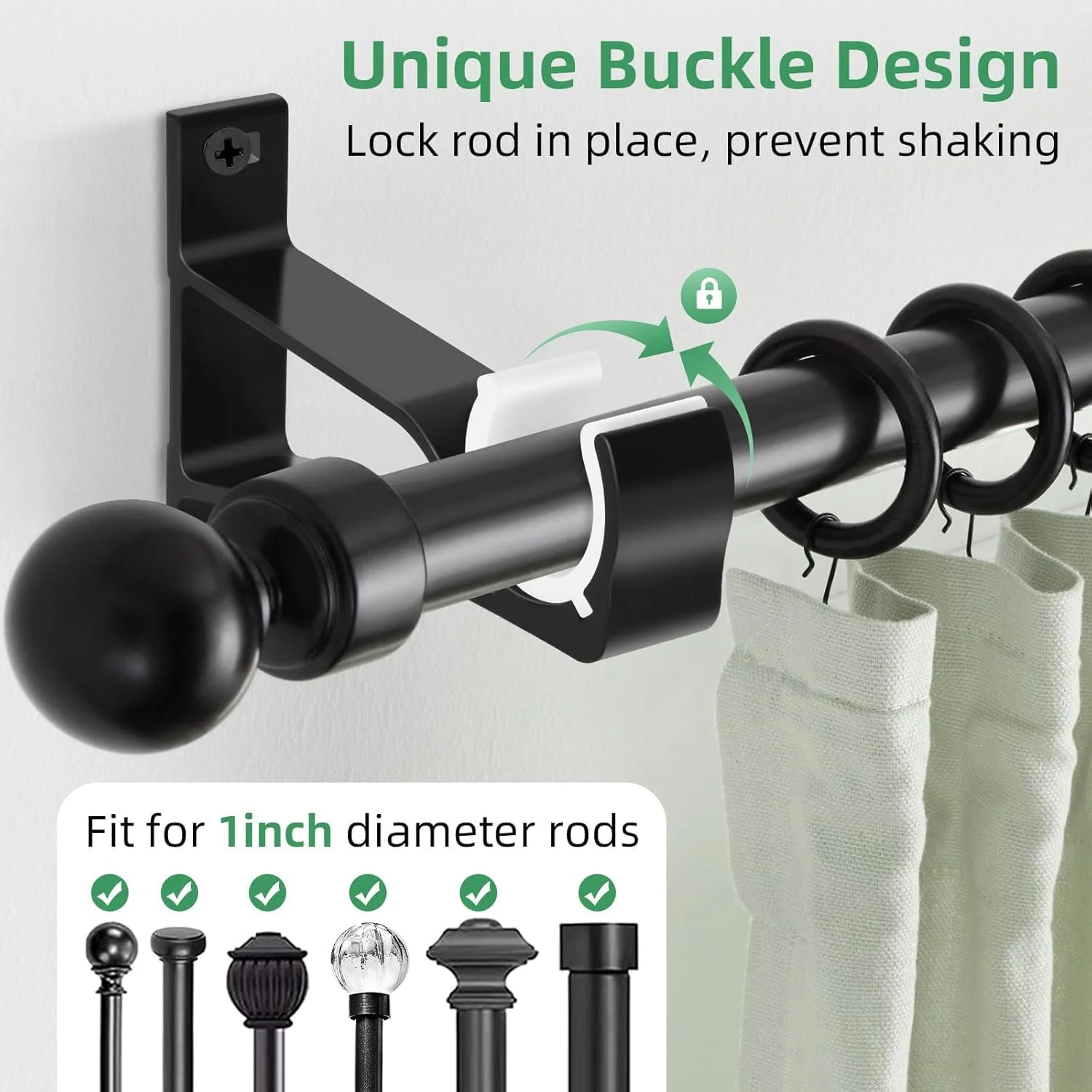 curtain rod holder brackets 2