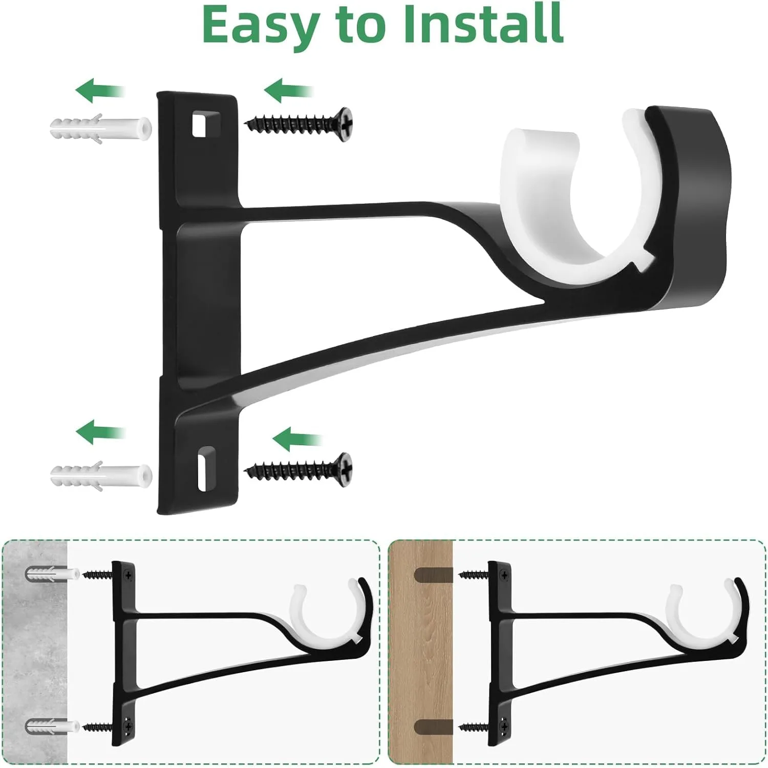 curtain rod holder brackets 6