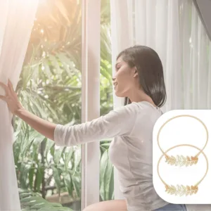 curtain tiebacks gold leaf 4