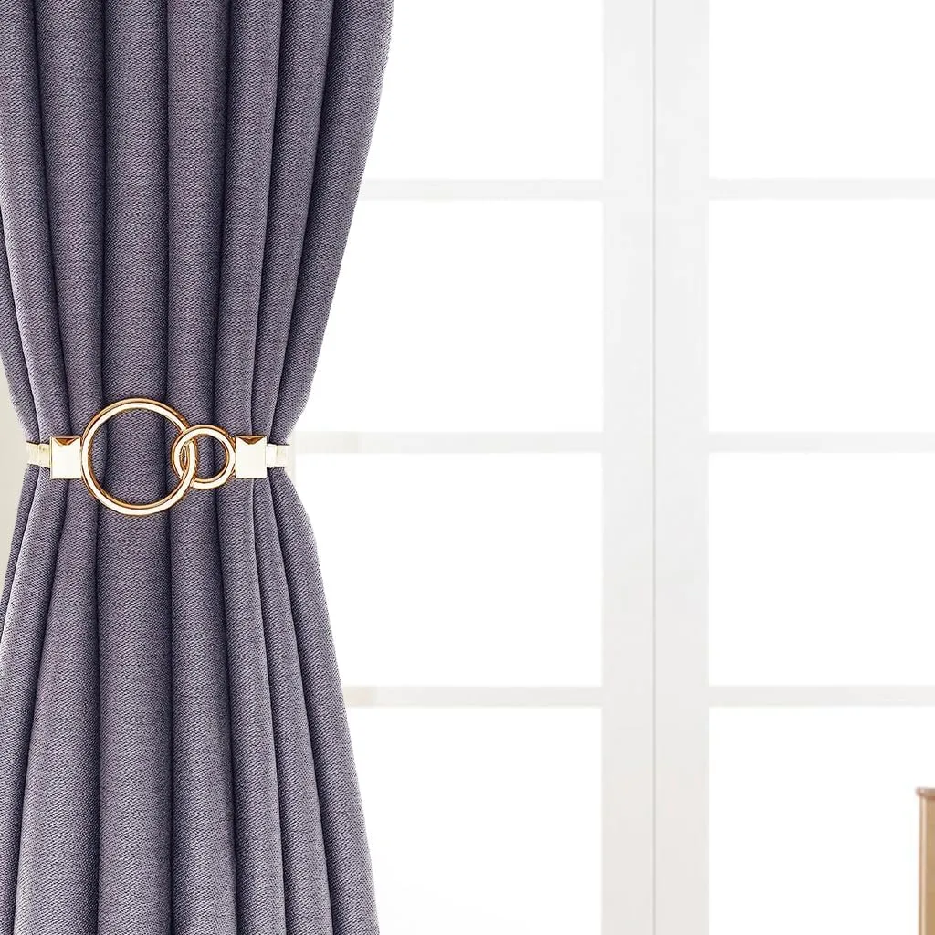 curtain tiebacks metal spring 4