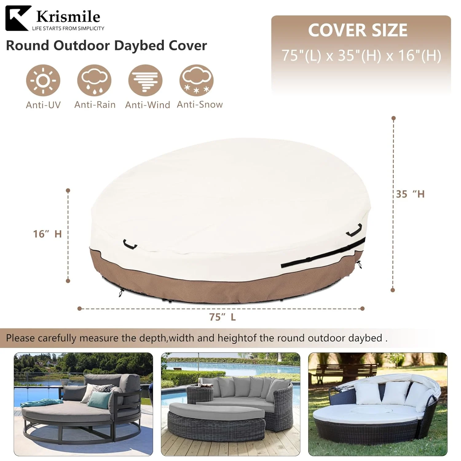 daybed cover waterproof patio 2