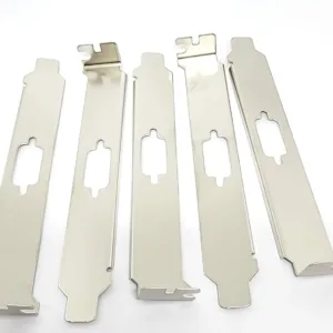 This is a ten pack of stainless steel L bracket expansion slot covers with a DB9 port, designed to keep the DB9 connector in place on the back of your computer.