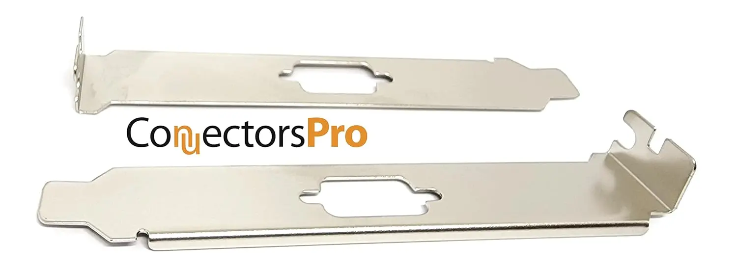 This is a ten pack of stainless steel L bracket expansion slot covers with a DB9 port, designed to keep the DB9 connector in place on the back of your computer.