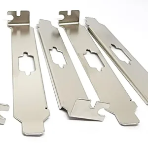 This is a ten pack of stainless steel L bracket expansion slot covers with a DB9 port, designed to keep the DB9 connector in place on the back of your computer.