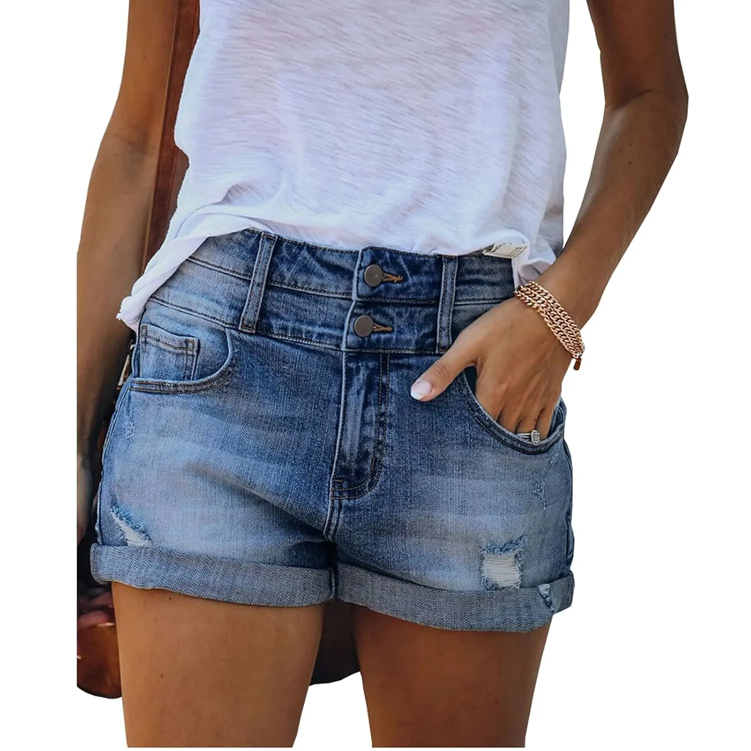 denim shorts women 7