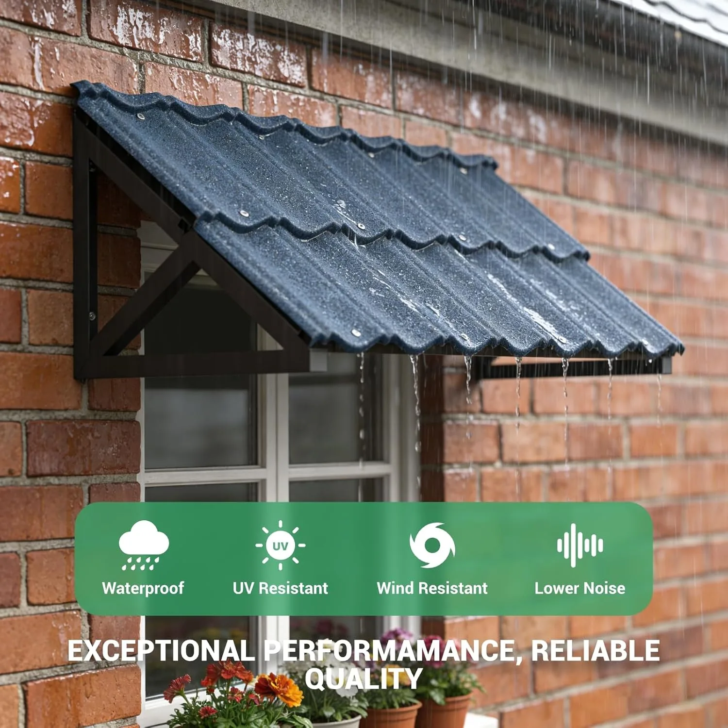 door awning waterproof stone 2