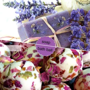 dried flowers soap making 3