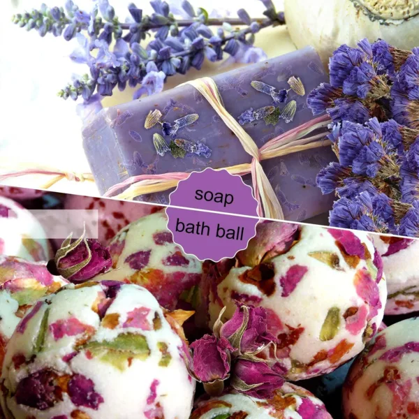dried flowers soap making 3