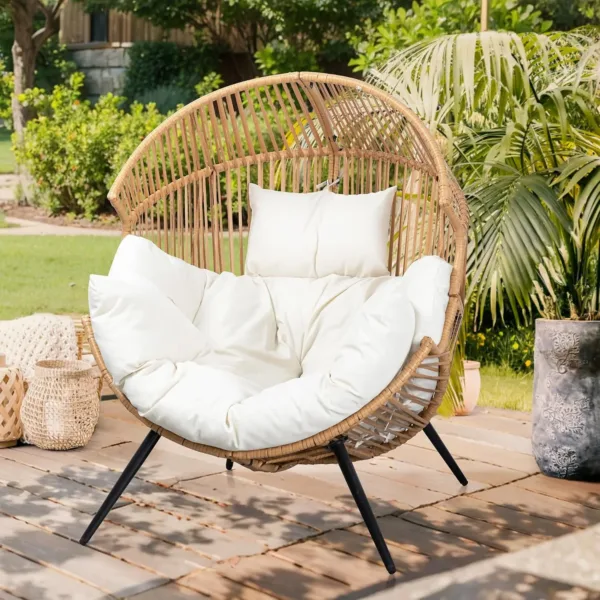 egg chair outdoor wicker 2