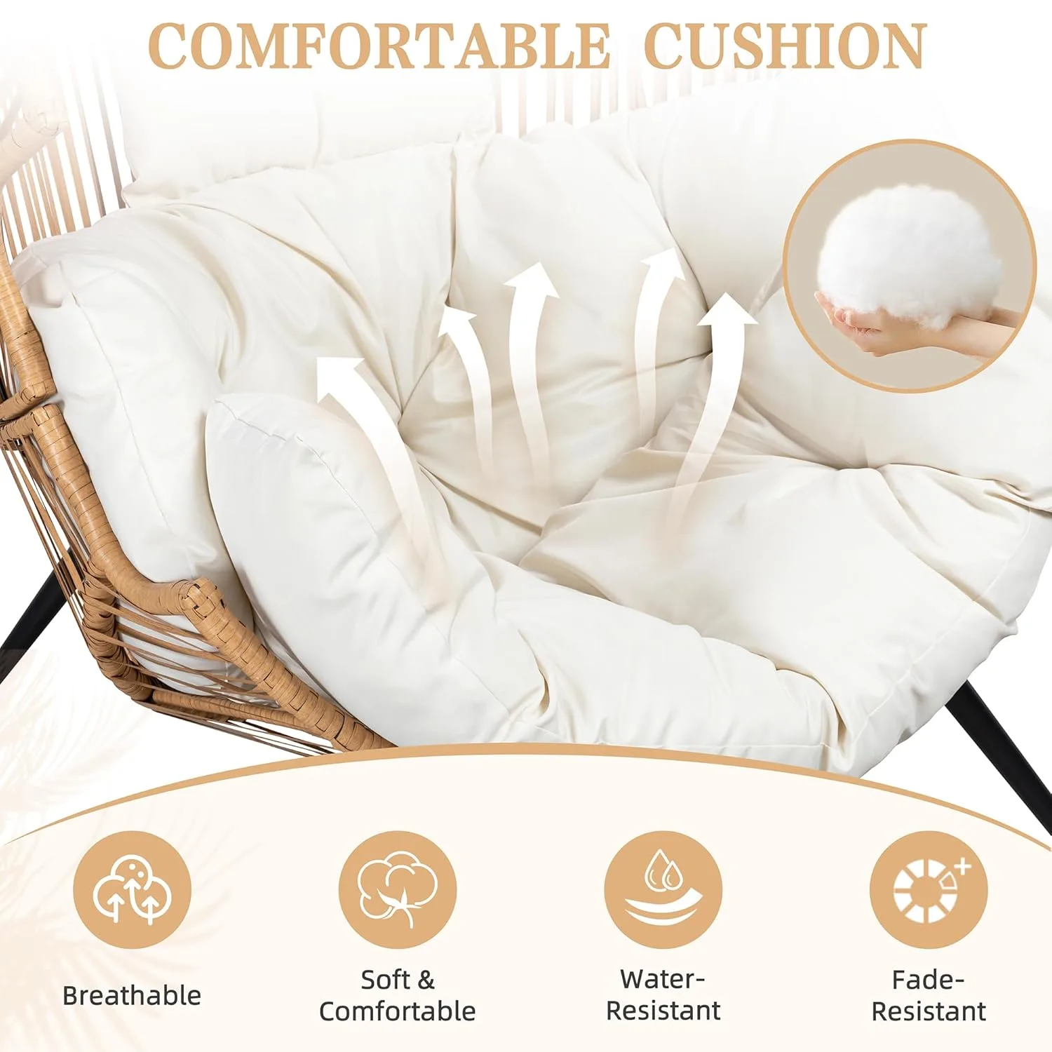 egg chair outdoor wicker 3