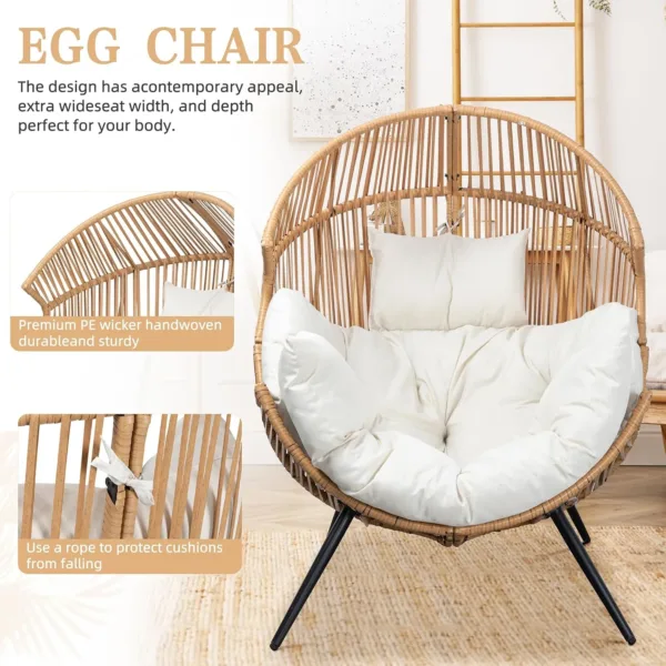 egg chair outdoor wicker 4