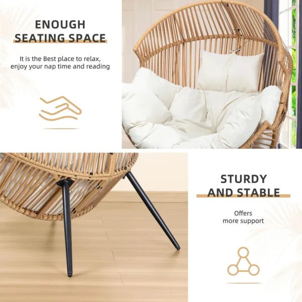 egg chair outdoor wicker 5