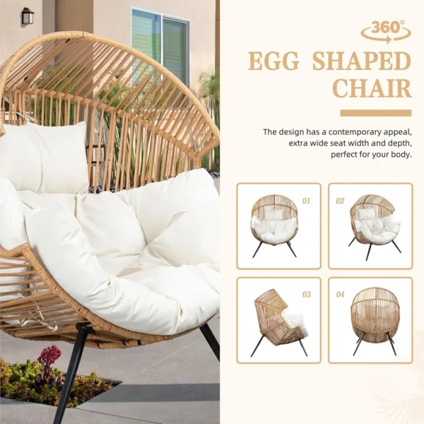 egg chair outdoor wicker 7