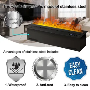 electric water vapor fireplace 2