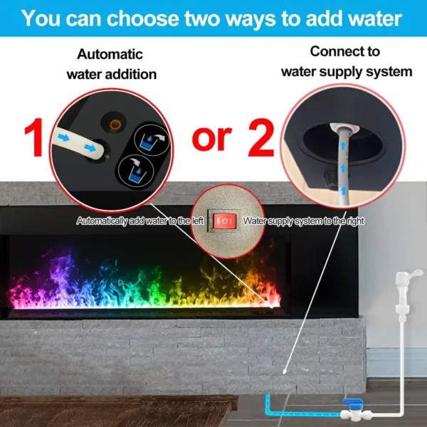 electric water vapor fireplace 4