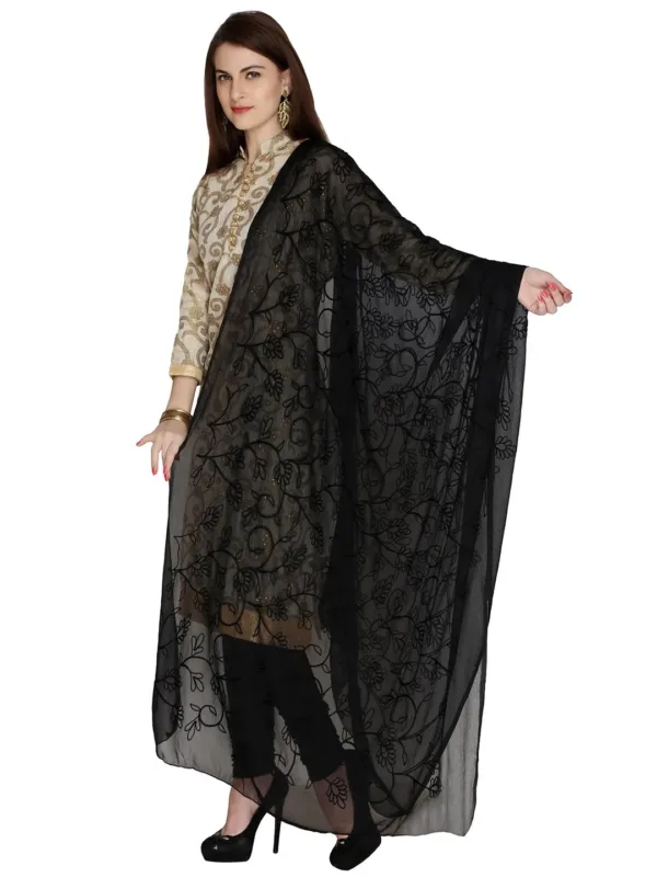 embroidered chiffon dupatta 1
