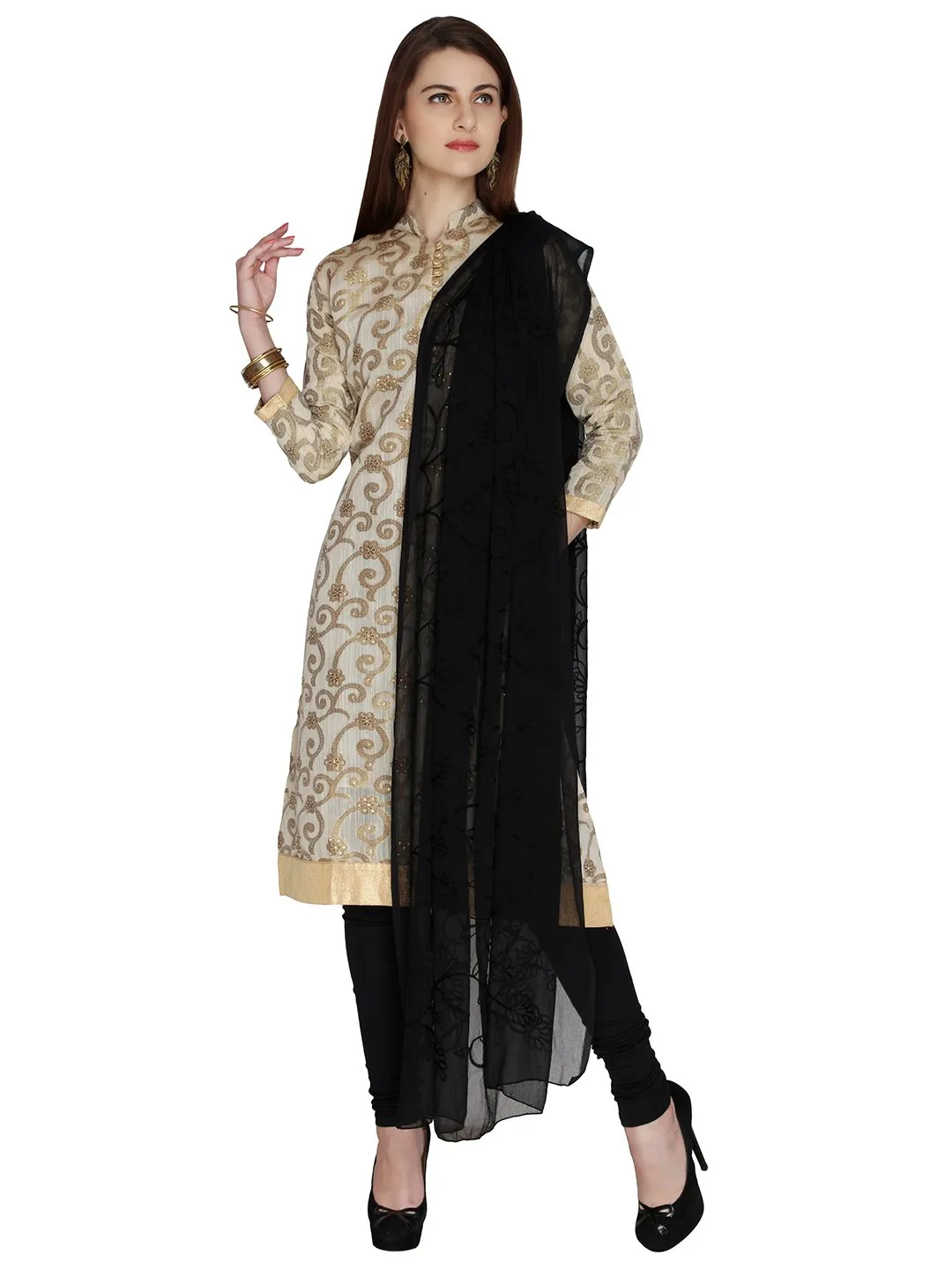 embroidered chiffon dupatta 3