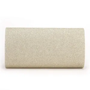 This women's evening clutch bag in black features a magnetic snap closure, providing enough room for your wallet, smartphone, makeup, and other daily essentials.