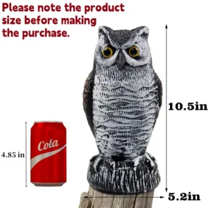 fake owl scarecrow 2