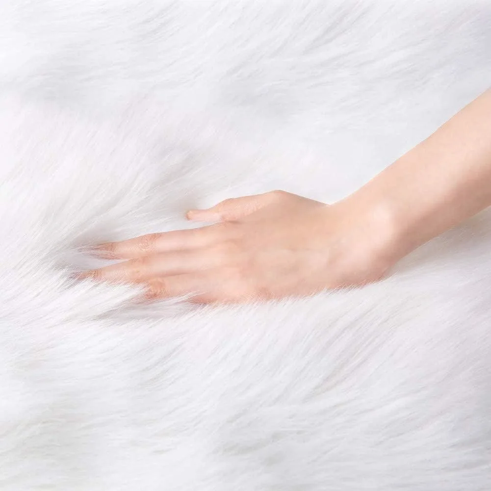 faux fur rug round 5