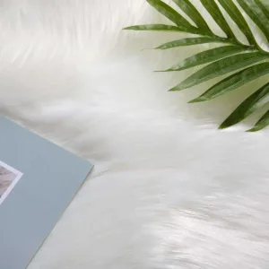 faux fur rug round 6