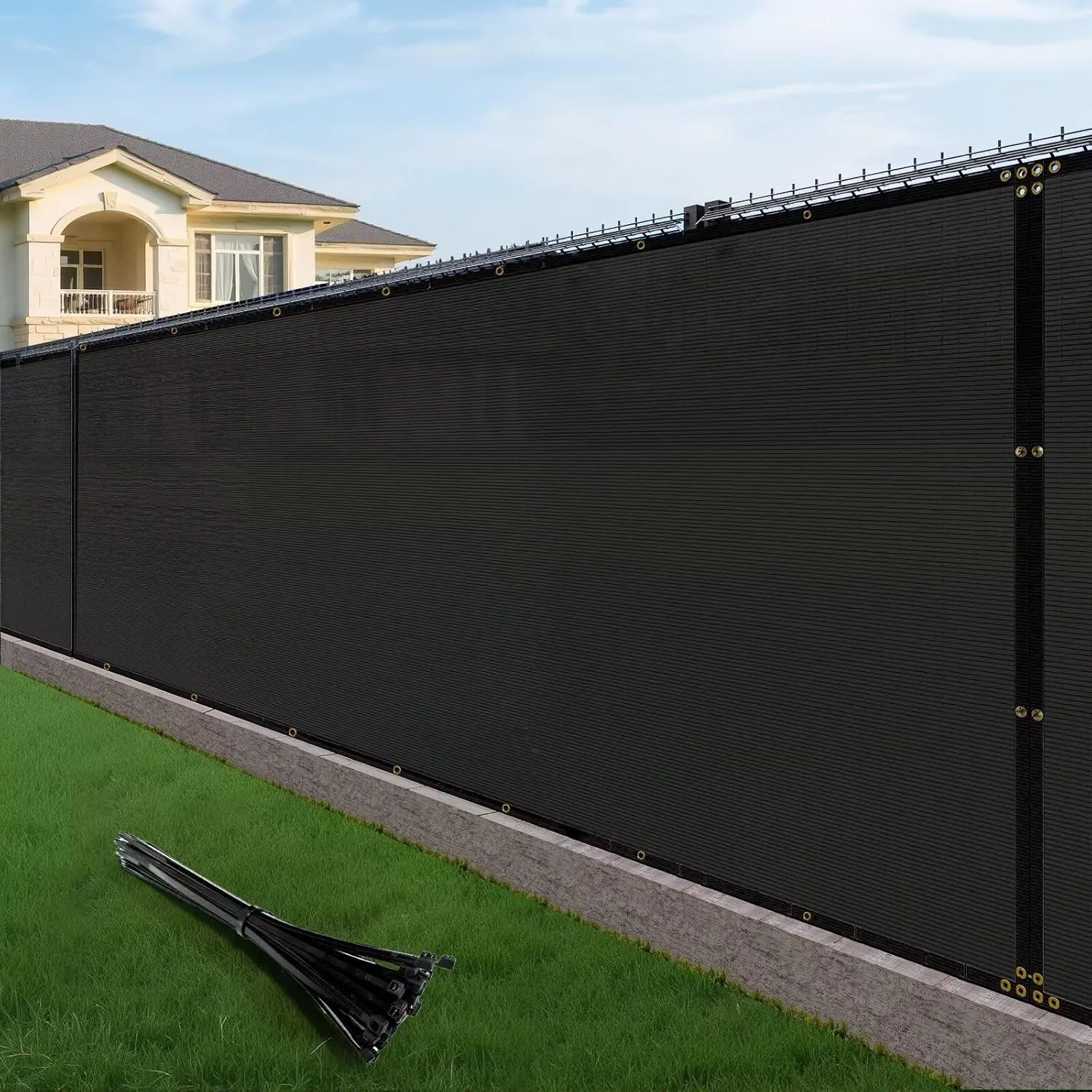 fence privacy screen black 1