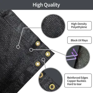 fence privacy screen black 3