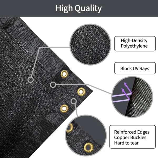 fence privacy screen black 3