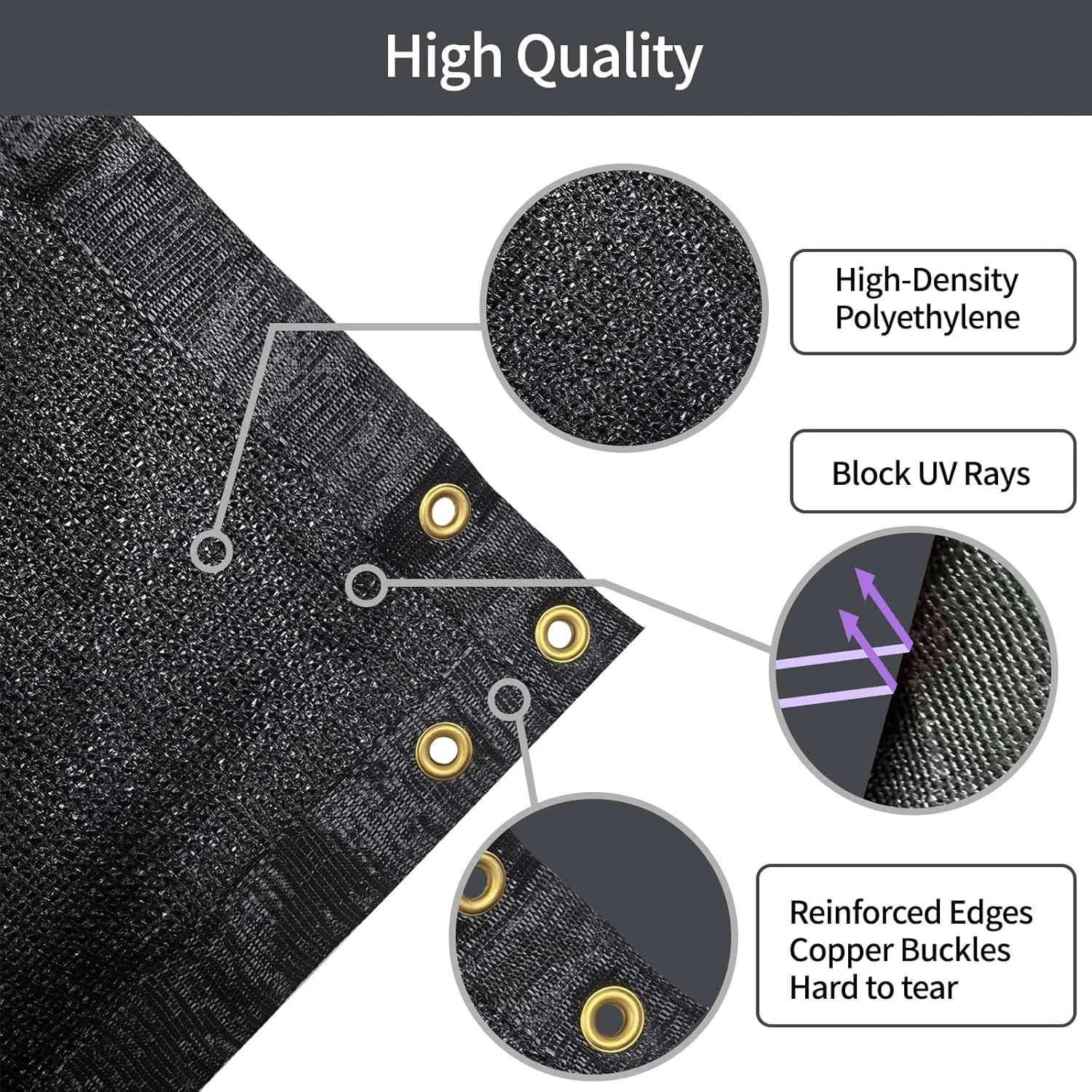 fence privacy screen black 3