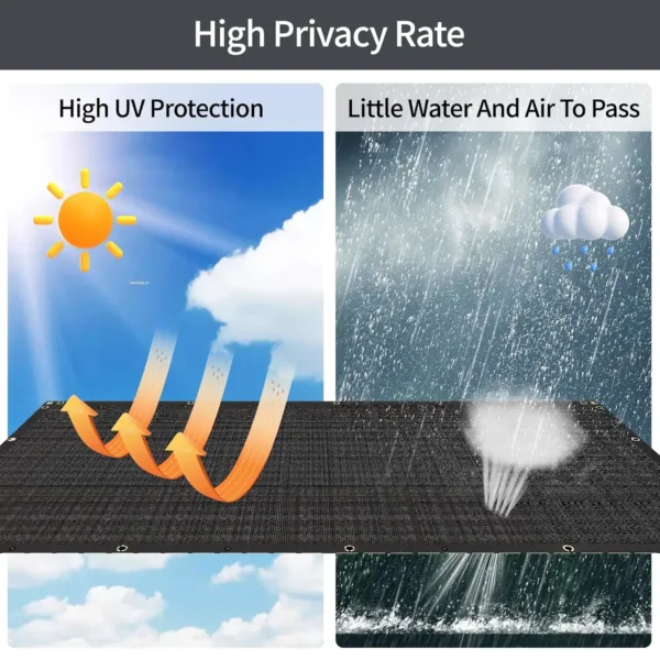 fence privacy screen black 4