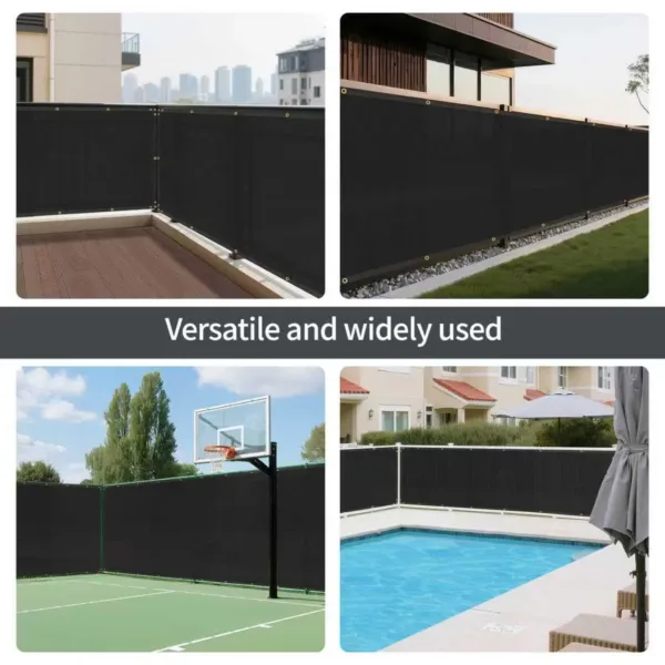 fence privacy screen black 5