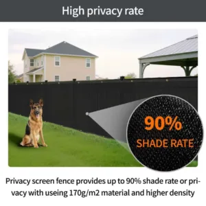 fence privacy screen black 6
