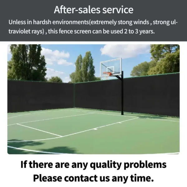 fence privacy screen black 7