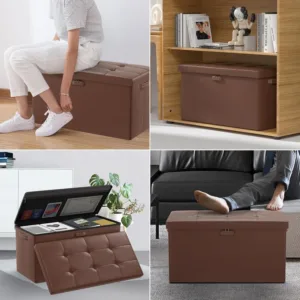fireproof storage ottoman bench 5