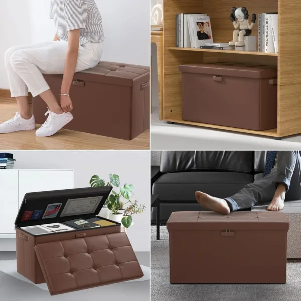 fireproof storage ottoman bench 5