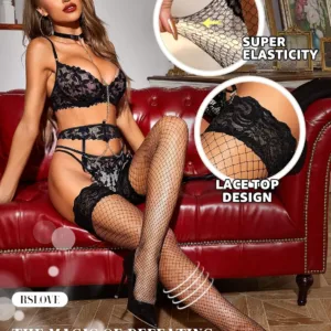 fishnet thigh high stockings 3