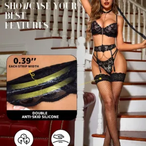 fishnet thigh high stockings 4