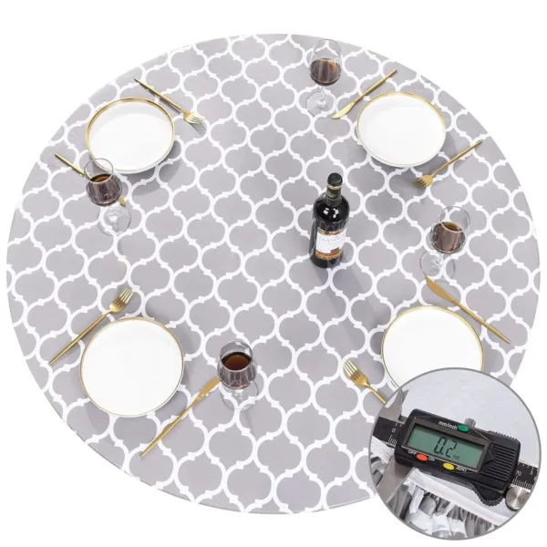fitted vinyl tablecloth round 5