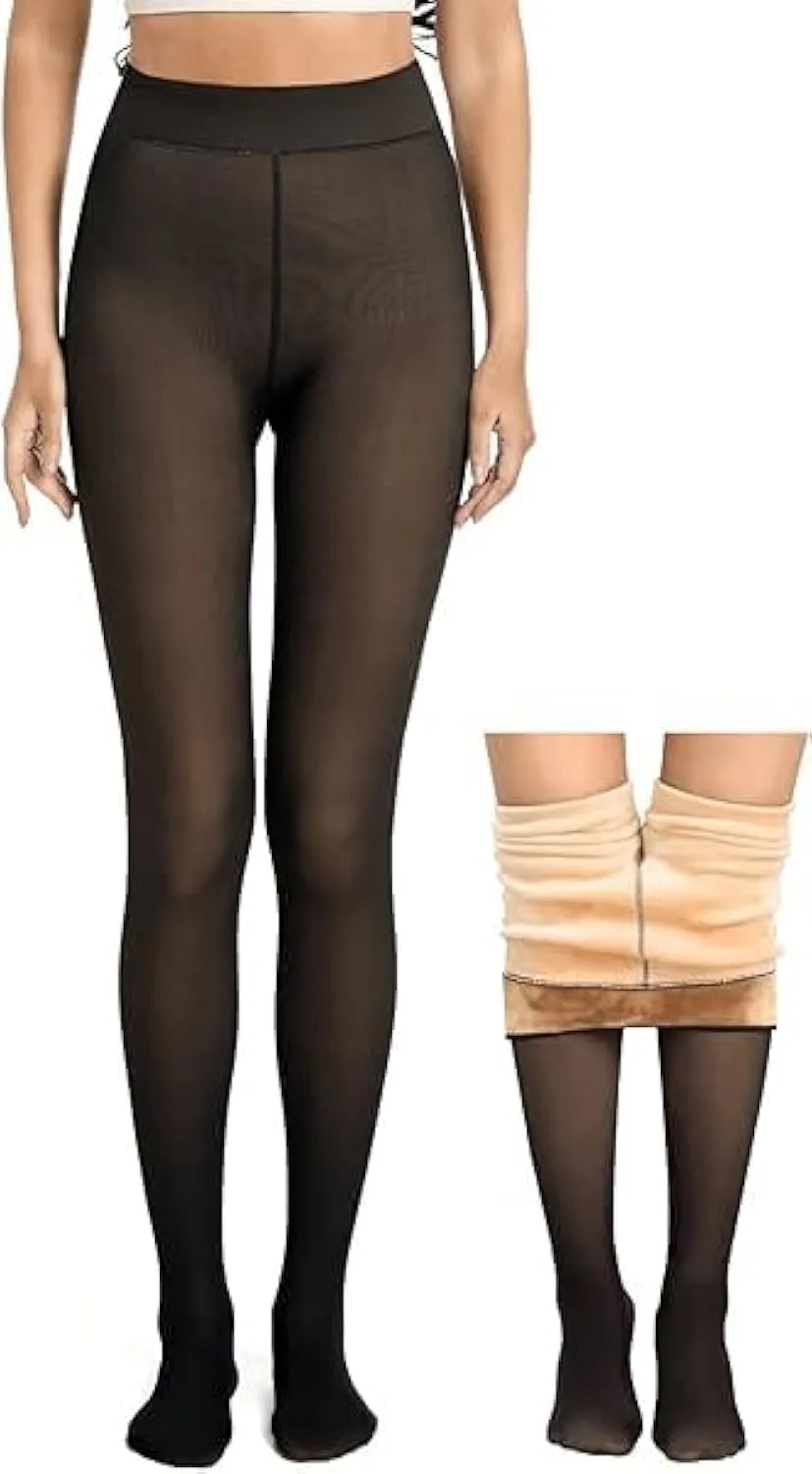 fleece lined tights women 1