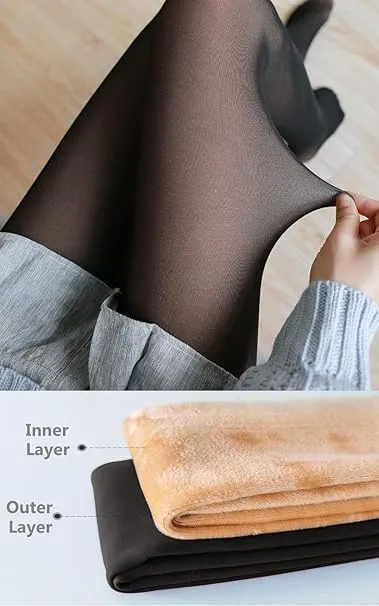 fleece lined tights women 6