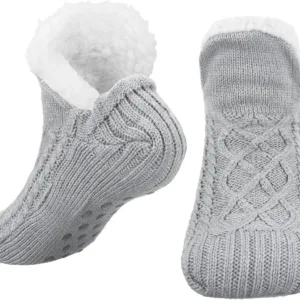 fleece slipper socks 1