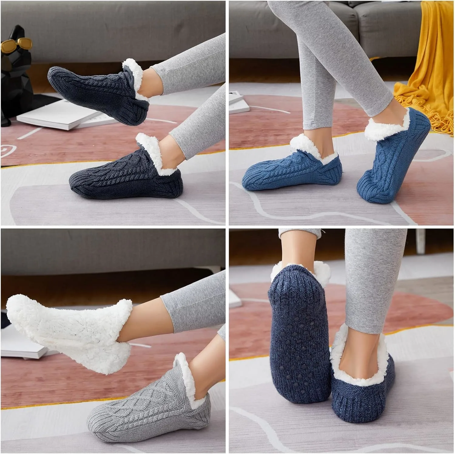 fleece slipper socks 2