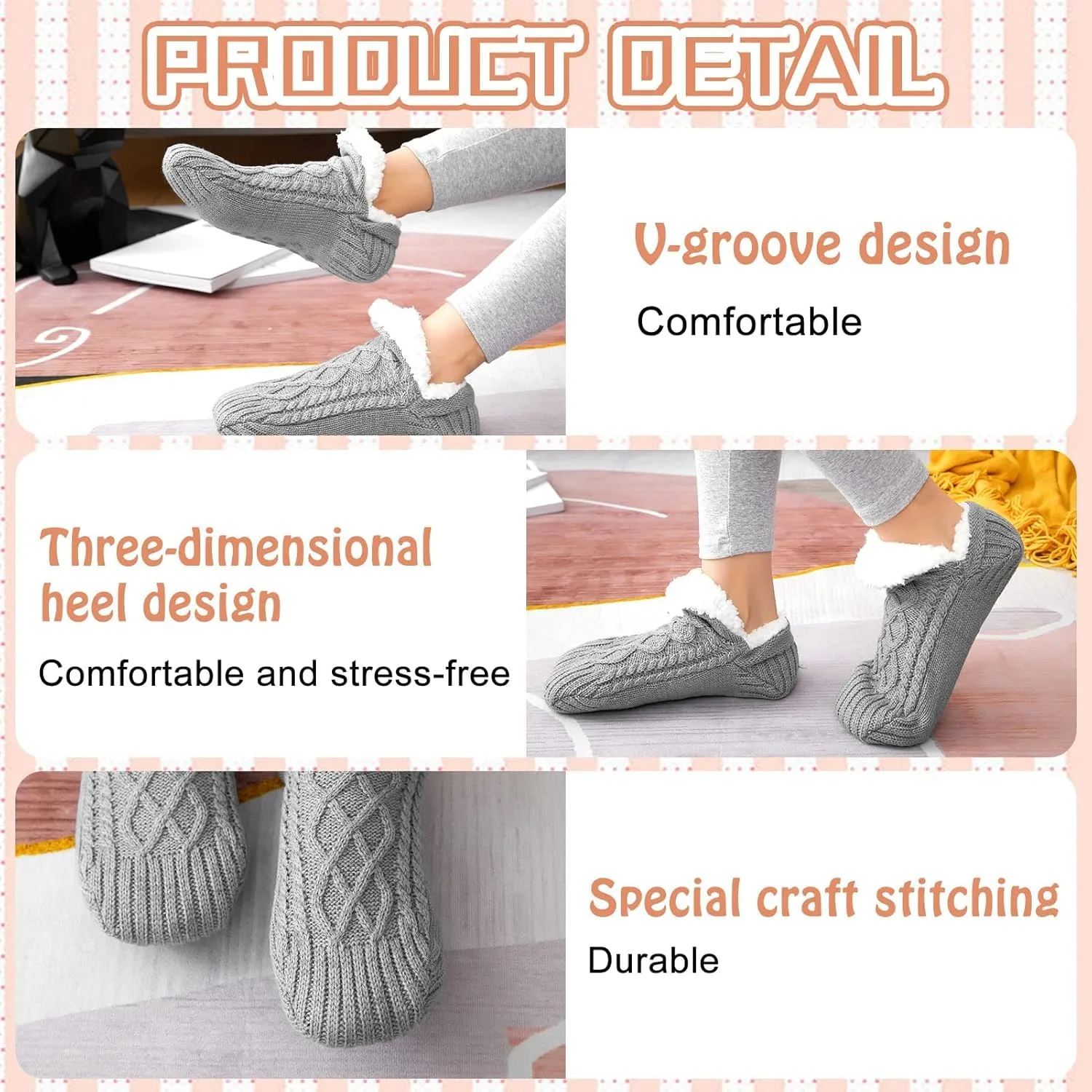 fleece slipper socks 4