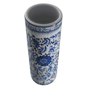 floral blue umbrella stand 7