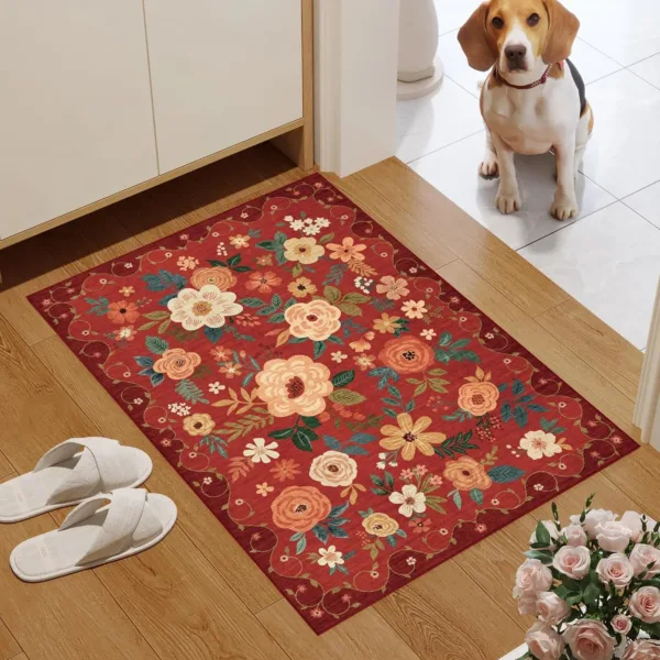 floral rug entryway 4