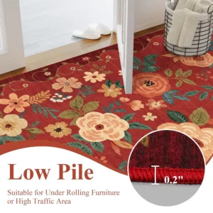 floral rug entryway 6