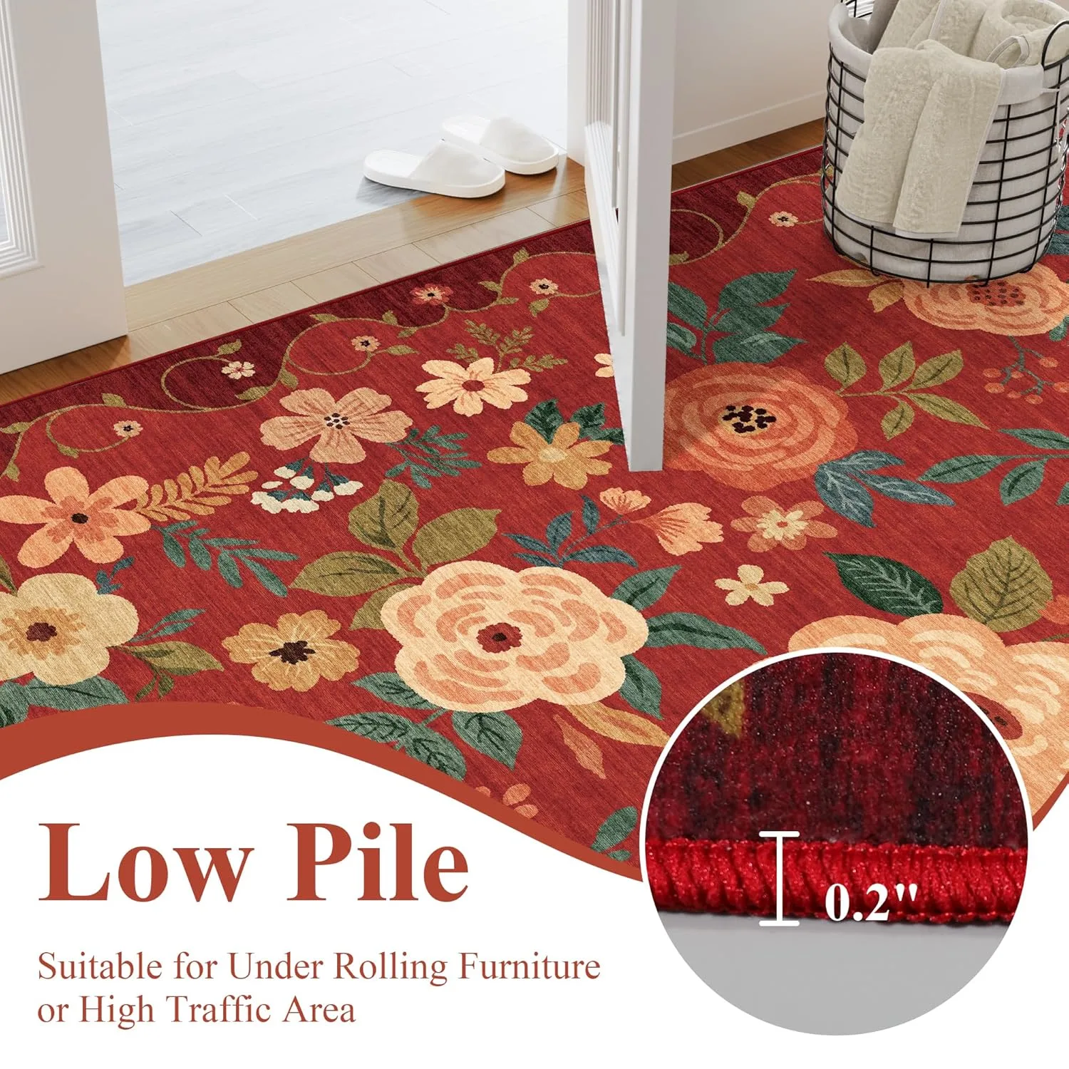 floral rug entryway 6