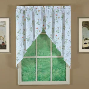 floral swag curtain 1