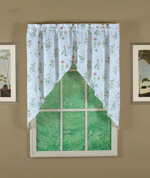 floral swag curtain 1