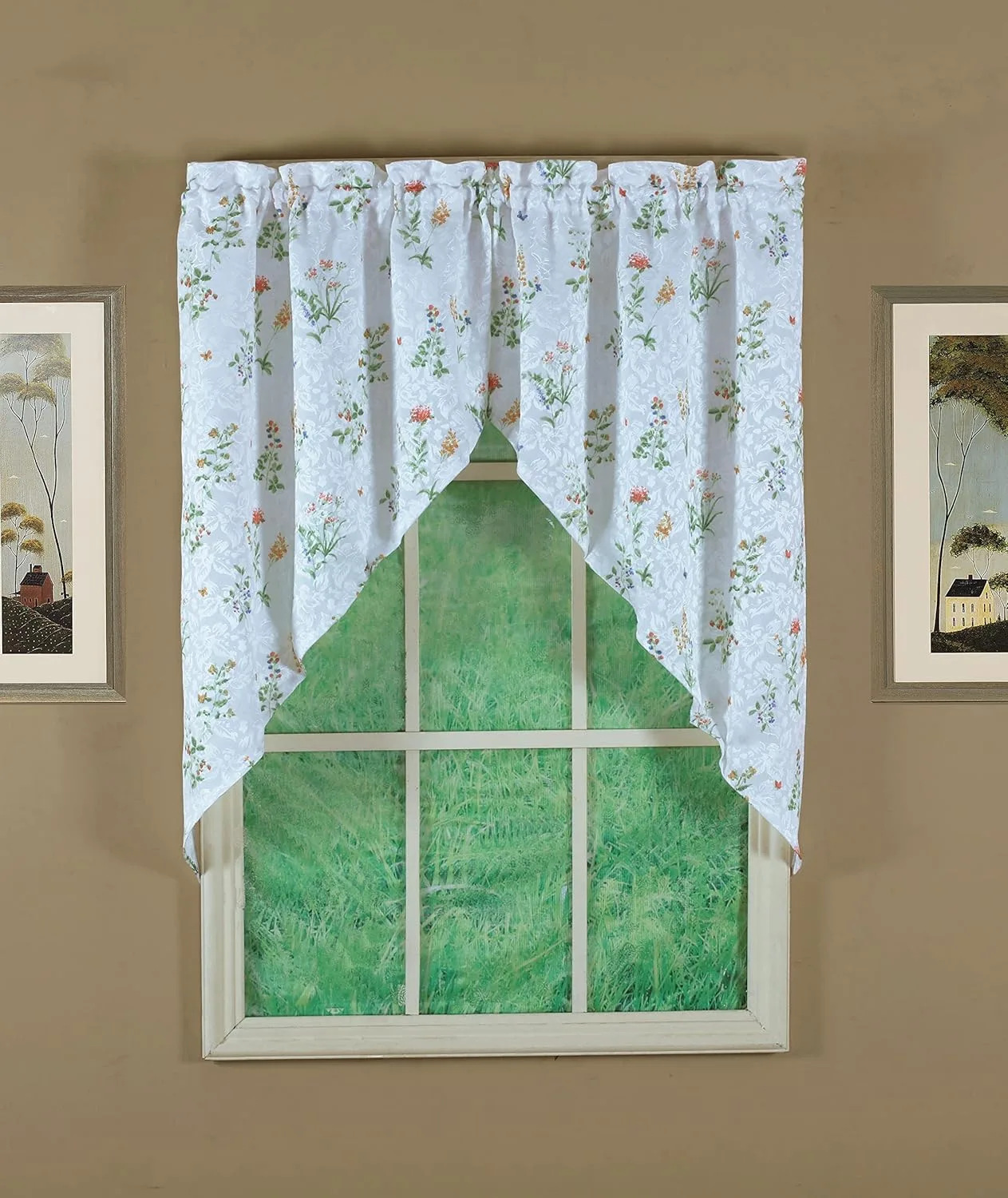 floral swag curtain 1